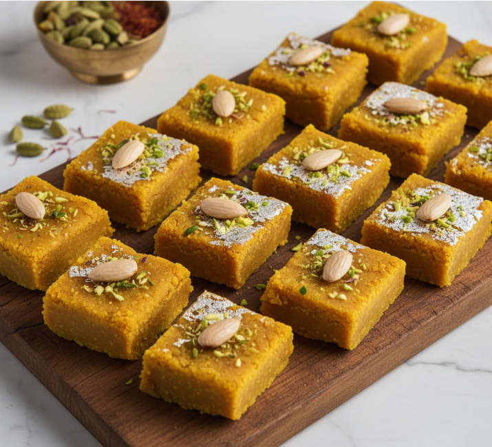 Besan barfi